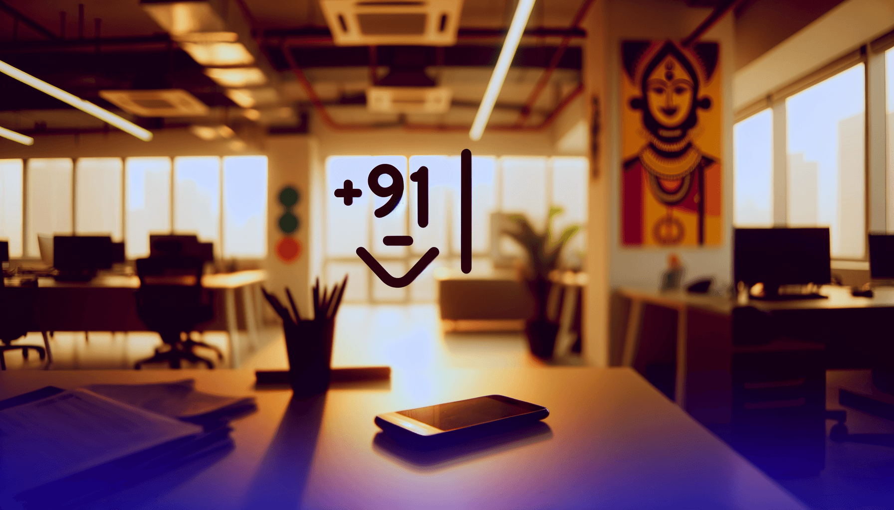 indian phone number voice ai - Professional voice AI interface with Indian phone numbers included