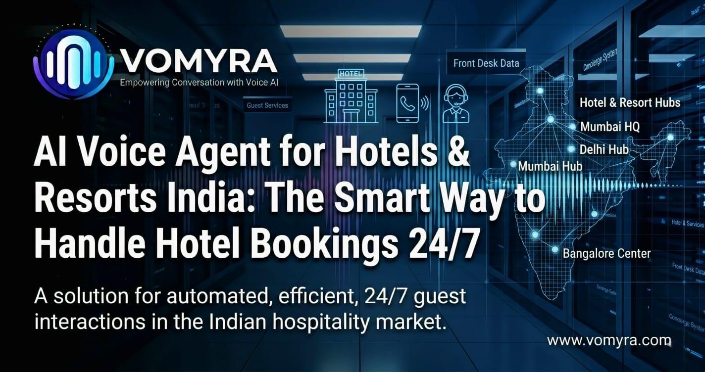 AI Voice Agent for Hotels &amp; Resorts India: The Smart Way to Handle Hotel Bookings 24/7