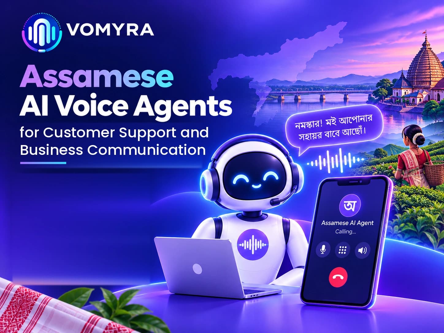 Assamese AI voice agents for customer support