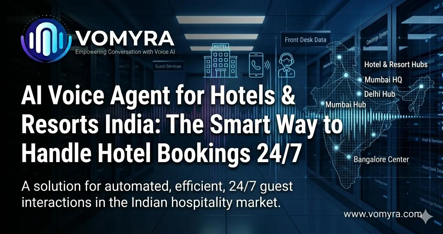 AI Voice Agent for Hotels & Resorts India: The Smart Way to Handle Hotel Bookings 24/7